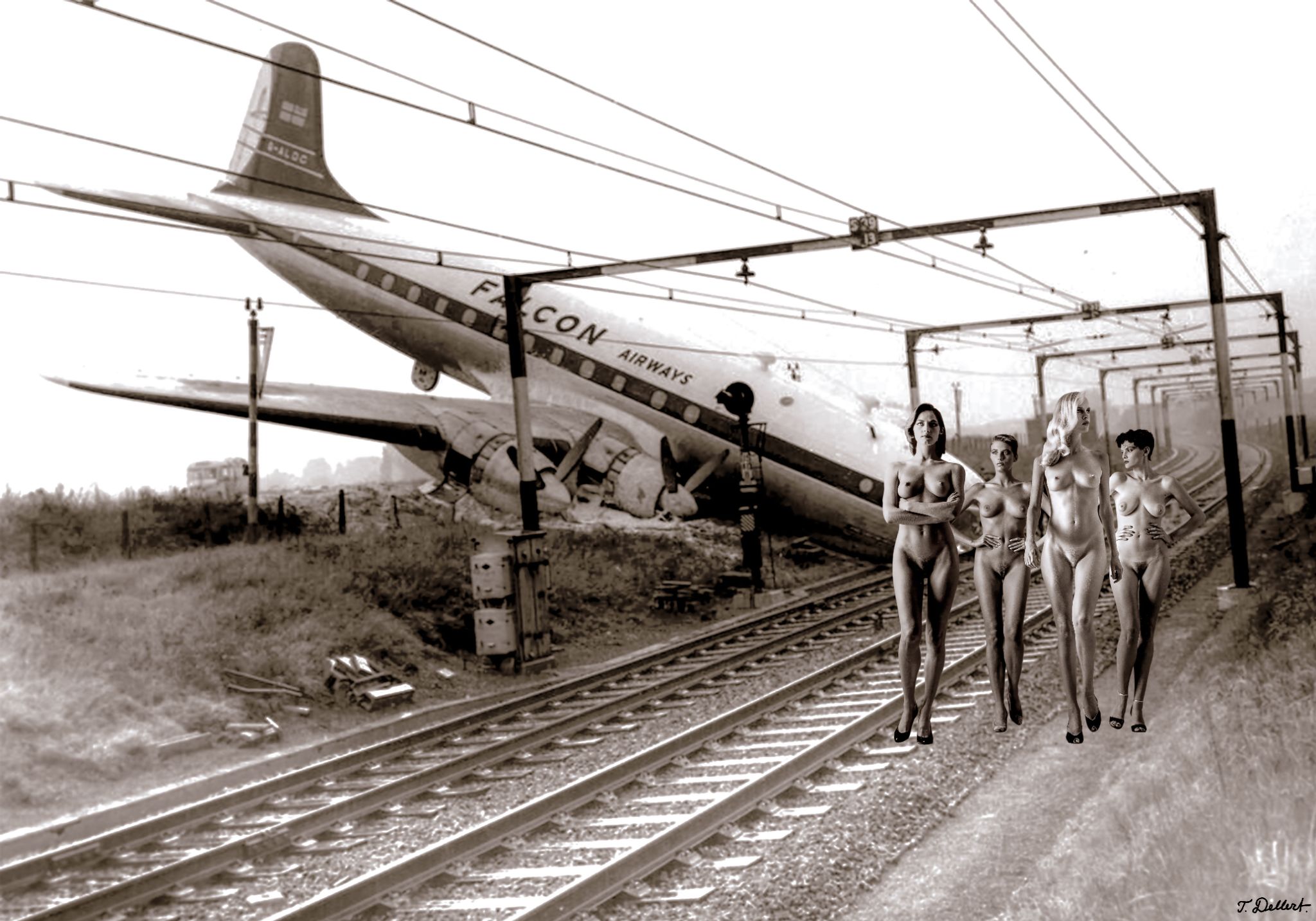 Naked at the end of flight
